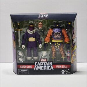 Marvel Legends Series Baron Zemo & Arnim Zola Captain America Villains 6" Figure